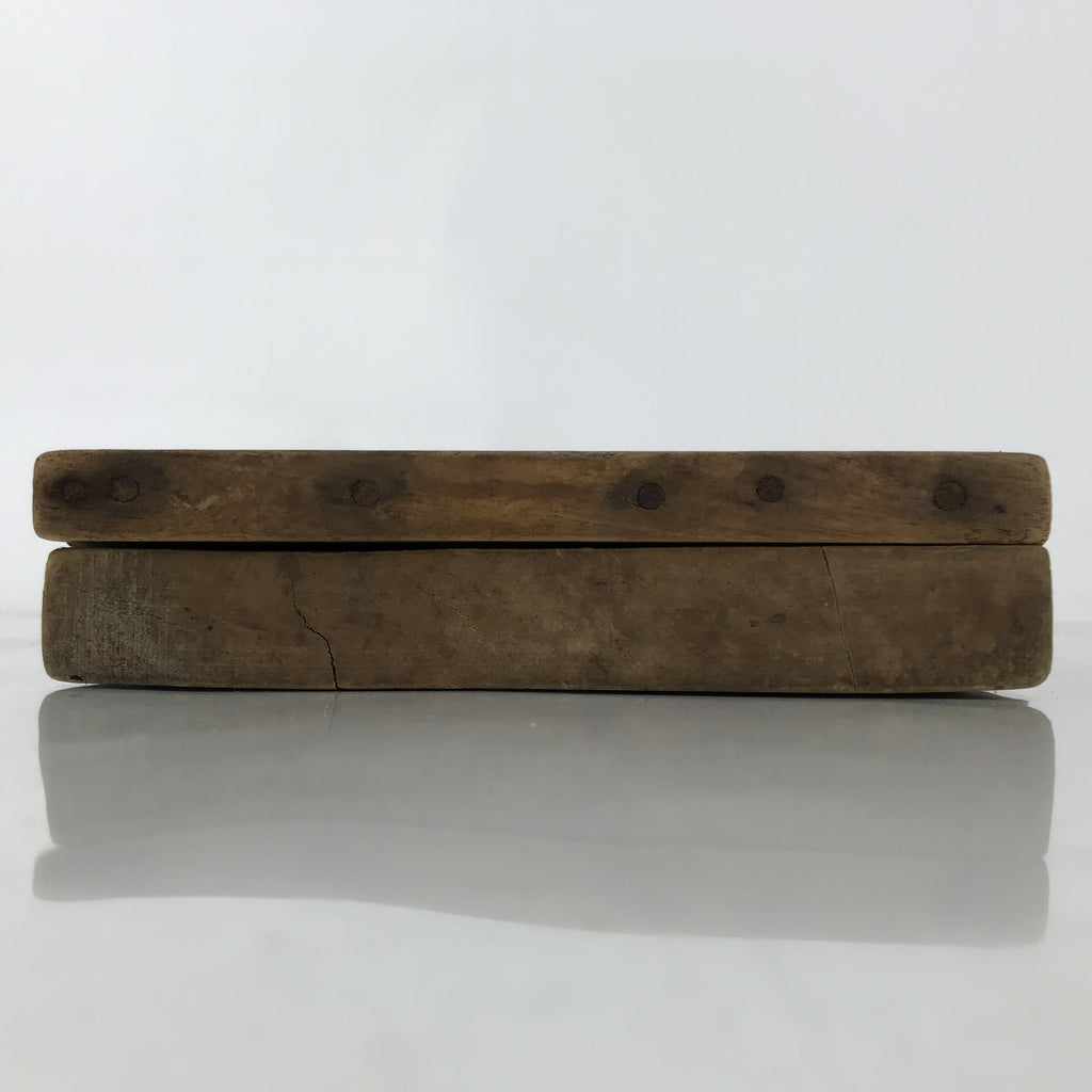 Japanese Wood Carved Kashigata Cake Mold Vtg Sweet Wagashi Tai Madai Fish Kg673