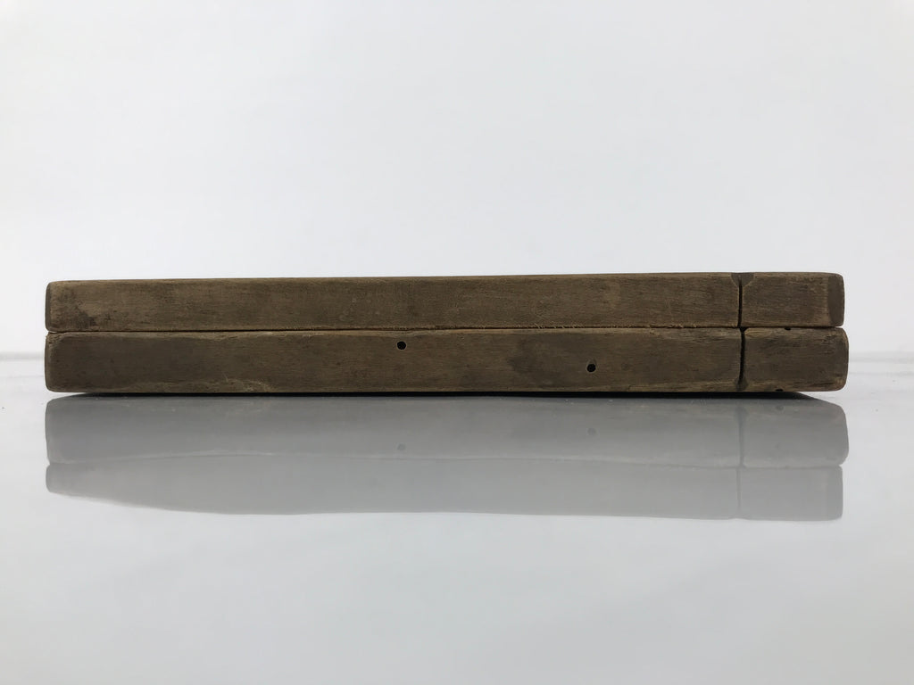Japanese Wood Carved Kashigata Cake Mold Vtg Sweet Wagashi Tai Madai Fish Kg748