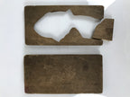Japanese Wood Carved Kashigata Cake Mold Vtg Sweet Wagashi Tai Madai Fish Kg748