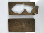 Japanese Wood Carved Kashigata Cake Mold Vtg Sweet Wagashi Tai Madai Fish Kg748