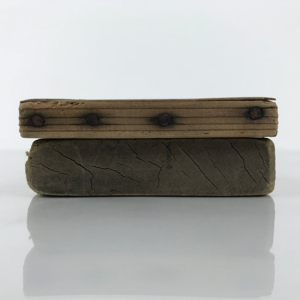 Japanese Wood Carved Kashigata Cake Mold Vtg Sweet Wagashi Tai Madai Fish Kg793