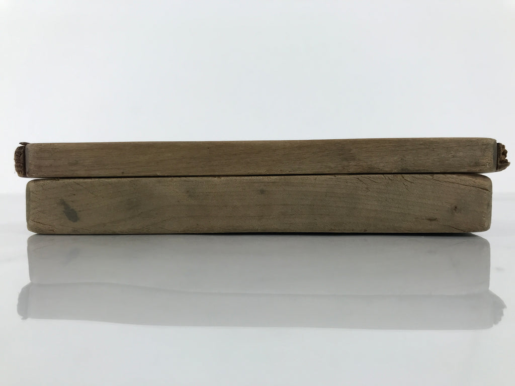 Japanese Wood Carved Kashigata Cake Mold Vtg Sweet Wagashi Tai Madai Fish Kg793