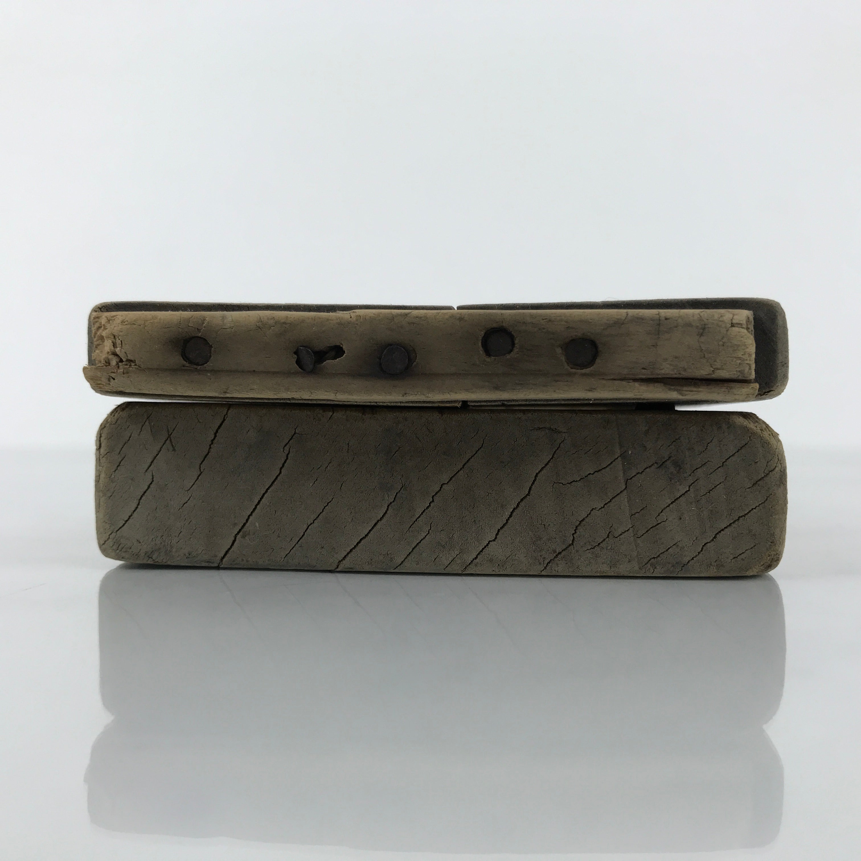 Japanese Wood Carved Kashigata Cake Mold Vtg Sweet Wagashi Tai Madai Fish Kg793