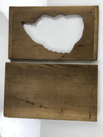 Japanese Wood Carved Kashigata Cake Mold Vtg Sweet Wagashi Tai Madai Fish Kg807