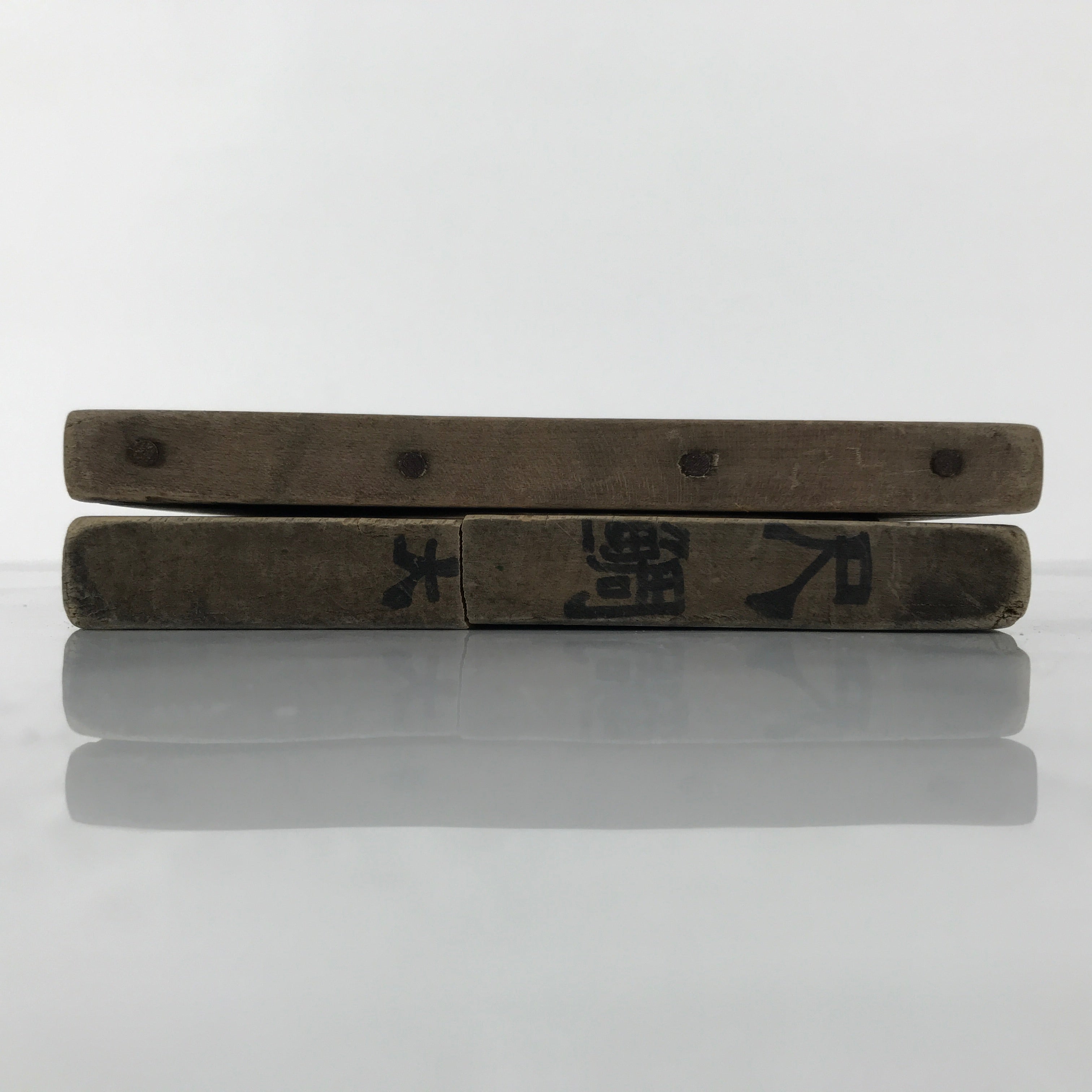 Japanese Wood Carved Kashigata Cake Mold Vtg Sweet Wagashi Tai Madai Fish Kg808