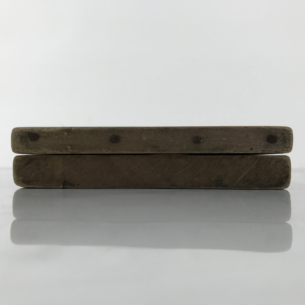 Japanese Wood Carved Kashigata Cake Mold Vtg Sweet Wagashi Tai Madai Fish Kg808
