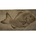 Japanese Wood Carved Kashigata Cake Mold Vtg Sweet Wagashi Tai Madai Fish Kg808