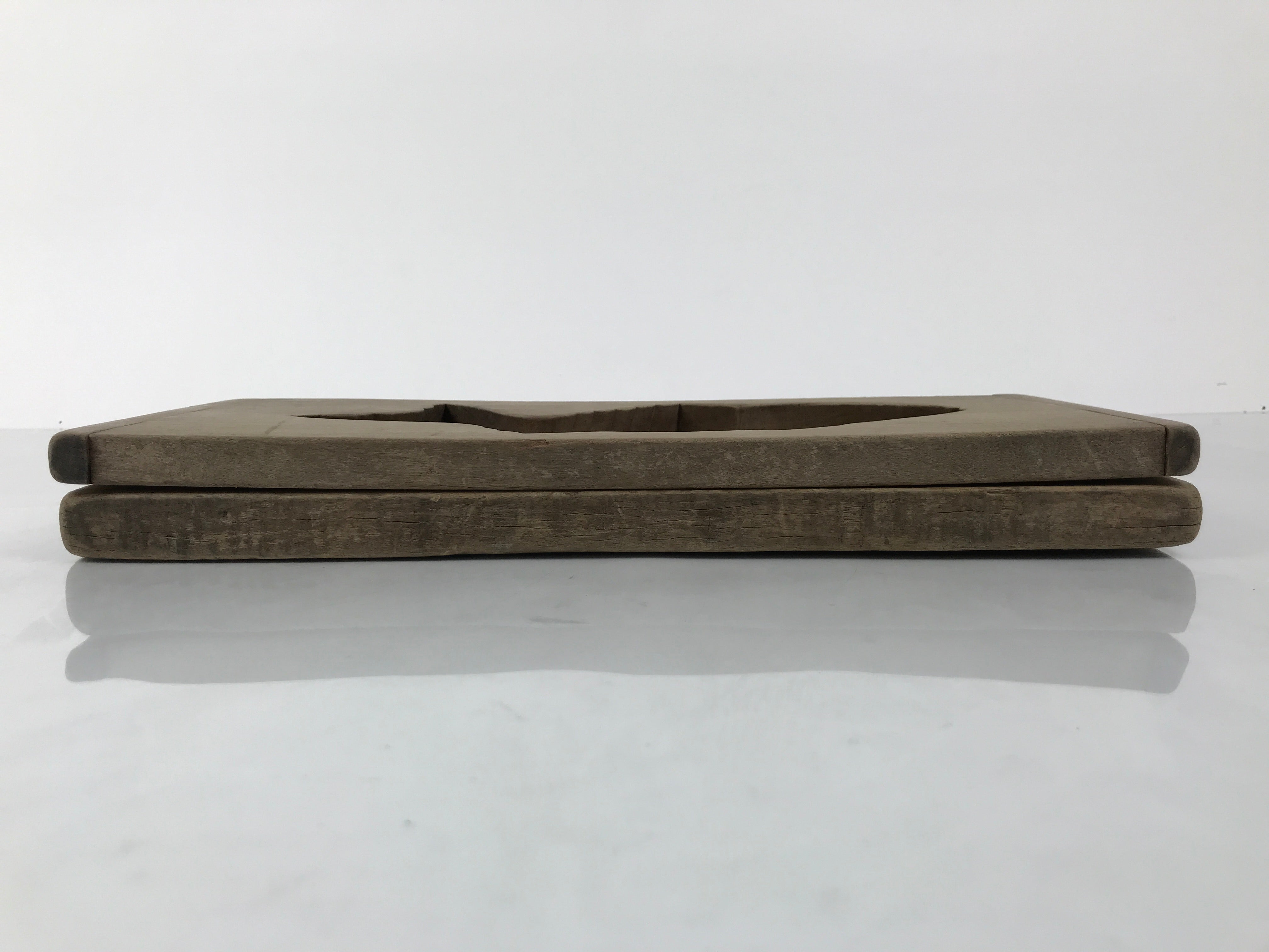 Japanese Wood Carved Kashigata Cake Mold Vtg Sweet Wagashi Tai Madai Fish Kg809