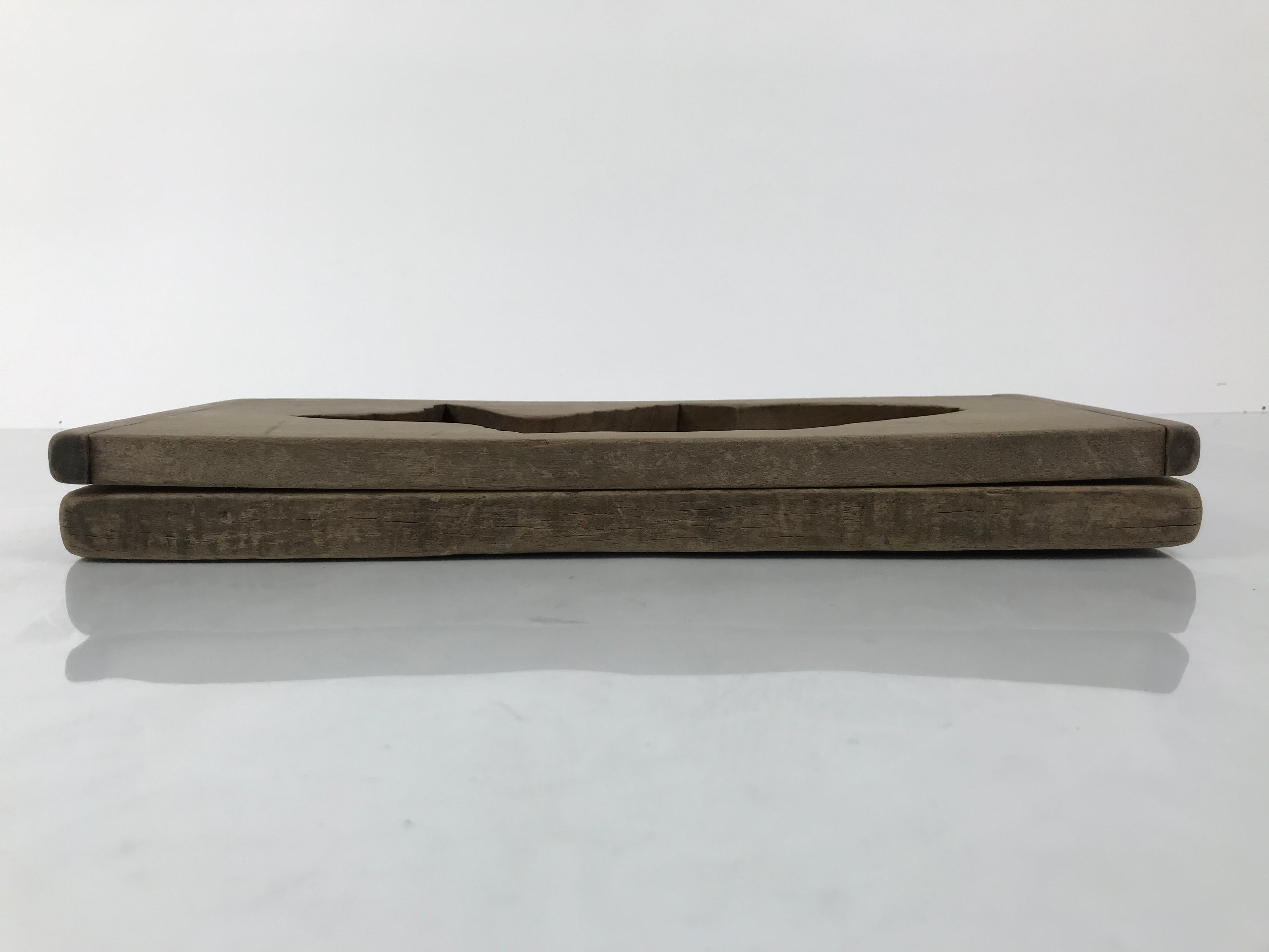 Japanese Wood Carved Kashigata Cake Mold Vtg Sweet Wagashi Tai Madai Fish Kg809
