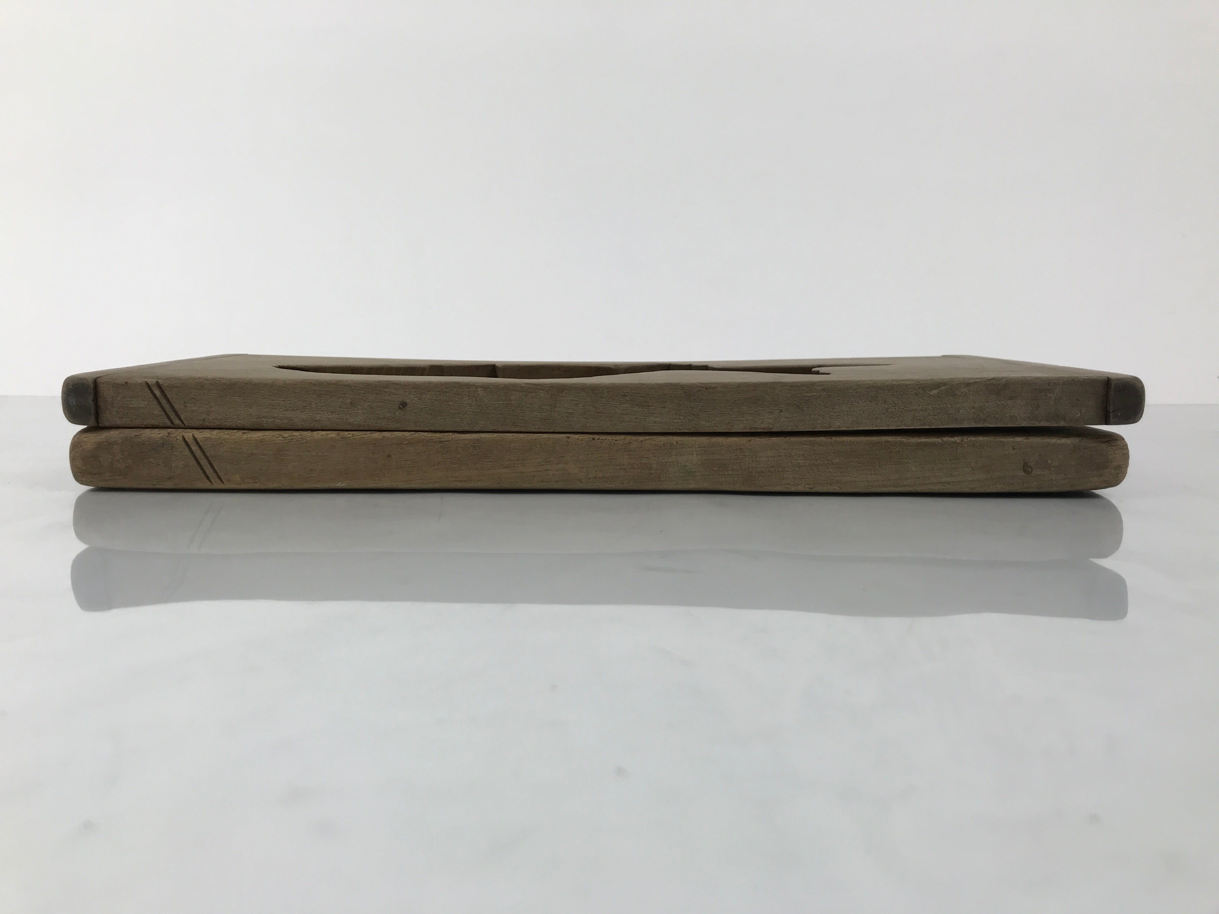 Japanese Wood Carved Kashigata Cake Mold Vtg Sweet Wagashi Tai Madai Fish Kg809