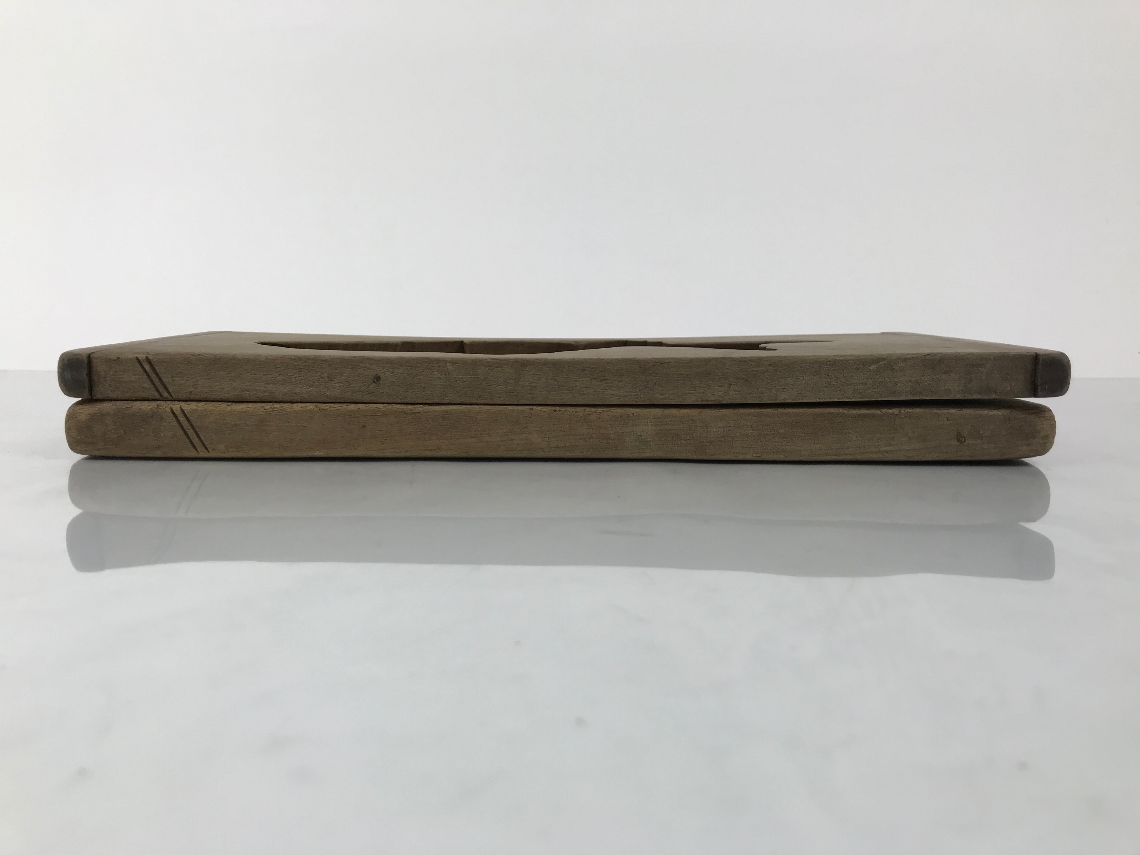 Japanese Wood Carved Kashigata Cake Mold Vtg Sweet Wagashi Tai Madai Fish Kg809