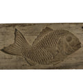 Japanese Wood Carved Kashigata Cake Mold Vtg Sweet Wagashi Tai Madai Fish Kg809