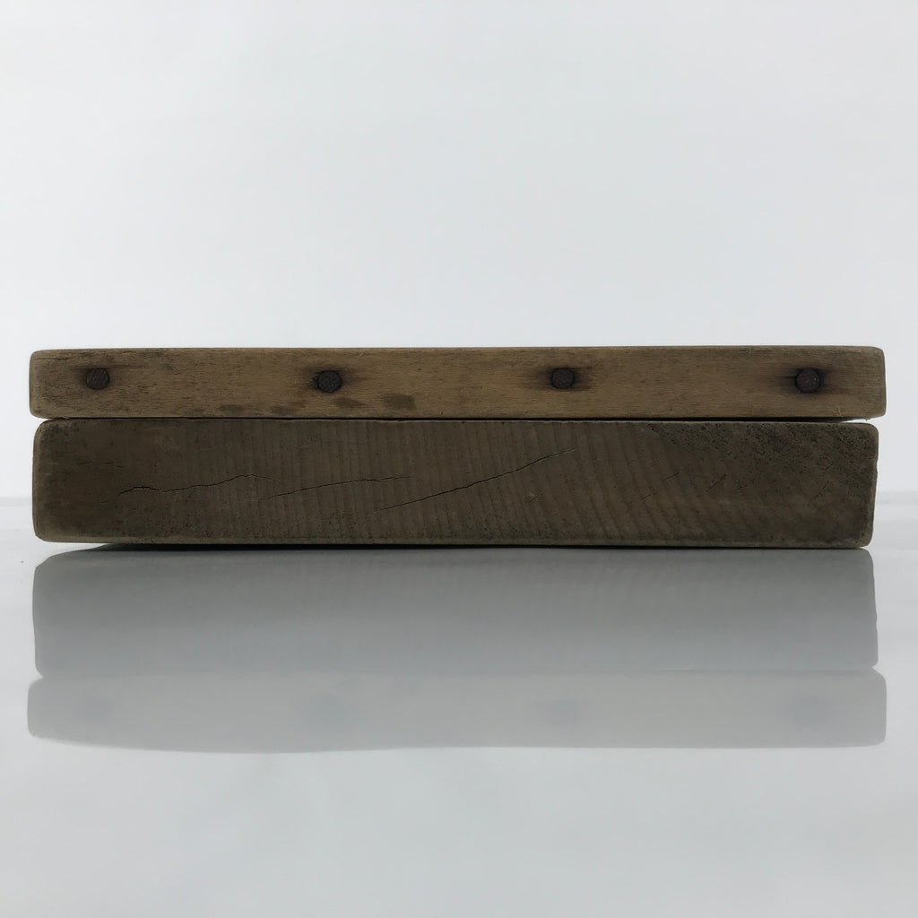Japanese Wood Carved Kashigata Cake Mold Vtg Sweet Wagashi Tai Madai Fish Kg811