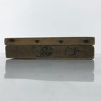 Japanese Wood Carved Kashigata Cake Mold Vtg Sweet Wagashi Tai Madai Fish Kg811