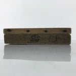 Japanese Wood Carved Kashigata Cake Mold Vtg Sweet Wagashi Tai Madai Fish Kg811