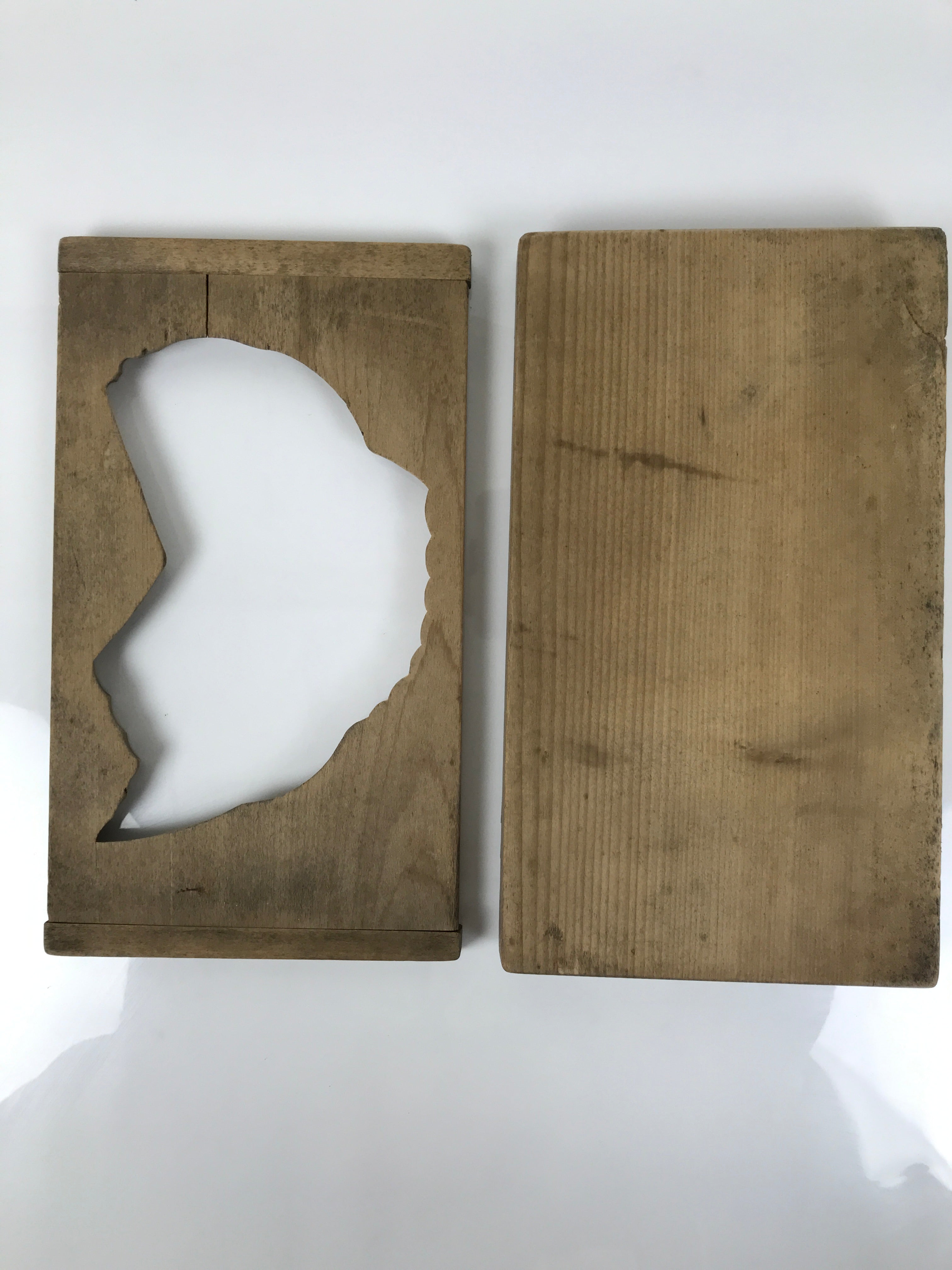 Japanese Wood Carved Kashigata Cake Mold Vtg Sweet Wagashi Tai Madai Fish Kg811