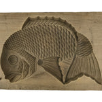 Japanese Wood Carved Kashigata Cake Mold Vtg Sweet Wagashi Tai Madai Fish Kg811