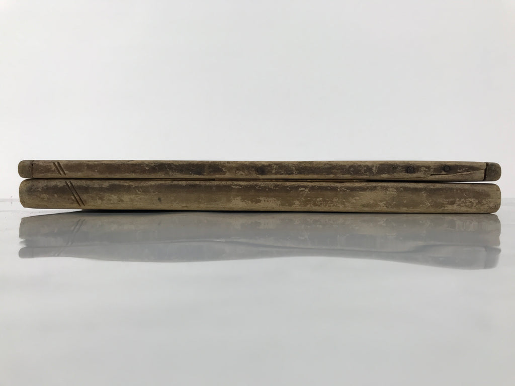 Japanese Wood Carved Kashigata Cake Mold Vtg Sweet Wagashi Tai Madai Fish Kg812