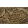 Japanese Wood Carved Kashigata Cake Mold Vtg Sweet Wagashi Tai Madai Fish Kg812