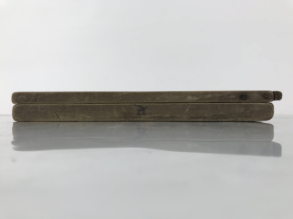 Japanese Wood Carved Kashigata Cake Mold Vtg Sweet Wagashi Tai Madai Fish Kg813