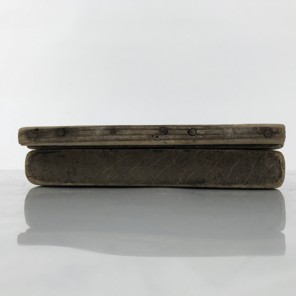 Japanese Wood Carved Kashigata Cake Mold Vtg Sweet Wagashi Tai Madai Fish Kg813