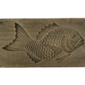 Japanese Wood Carved Kashigata Cake Mold Vtg Sweet Wagashi Tai Madai Fish Kg813