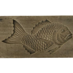 Japanese Wood Carved Kashigata Cake Mold Vtg Sweet Wagashi Tai Madai Fish Kg813