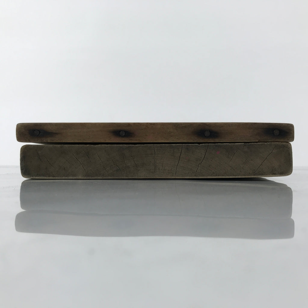Japanese Wood Carved Kashigata Cake Mold Vtg Sweet Wagashi Tai Madai Fish Kg814