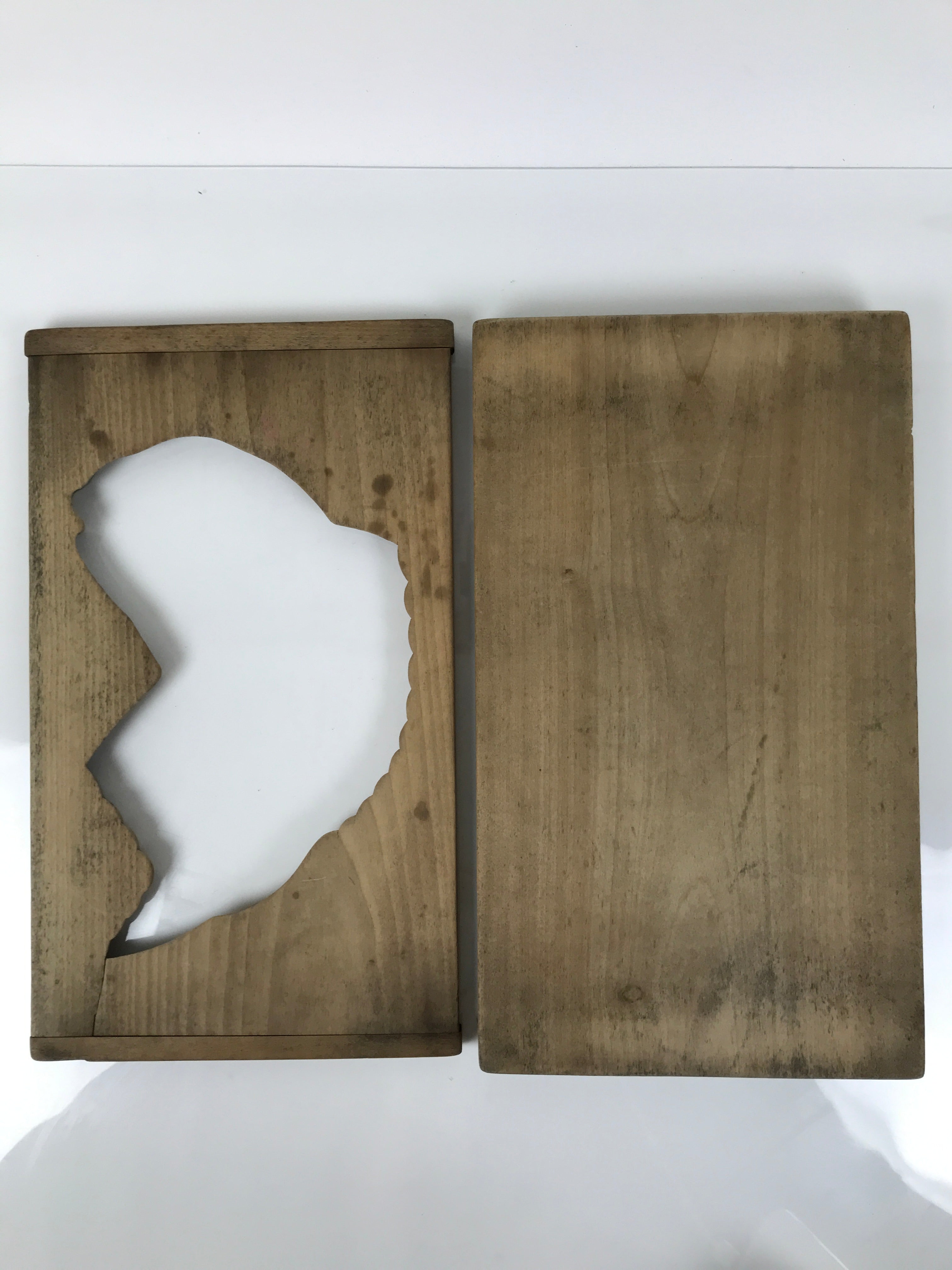 Japanese Wood Carved Kashigata Cake Mold Vtg Sweet Wagashi Tai Madai Fish Kg814