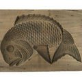 Japanese Wood Carved Kashigata Cake Mold Vtg Sweet Wagashi Tai Madai Fish Kg814