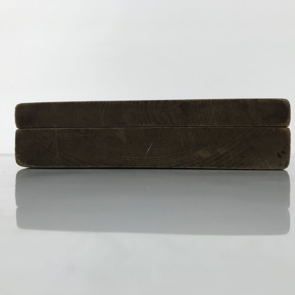 Japanese Wood Carved Kashigata Cake Mold Vtg Sweet Wagashi Tai Madai Fish Kg815