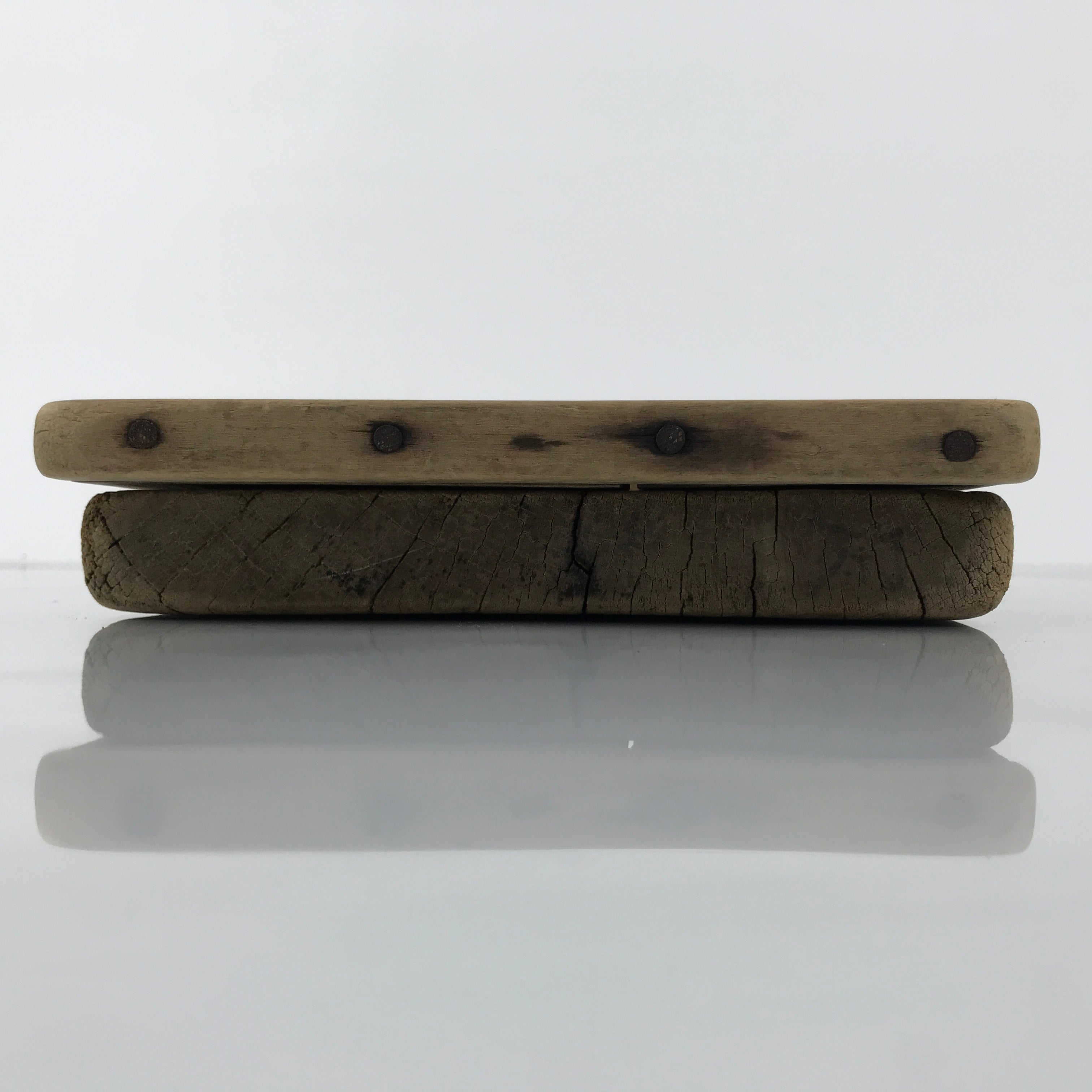 Japanese Wood Carved Kashigata Cake Mold Vtg Sweet Wagashi Tai Madai Fish Kg816