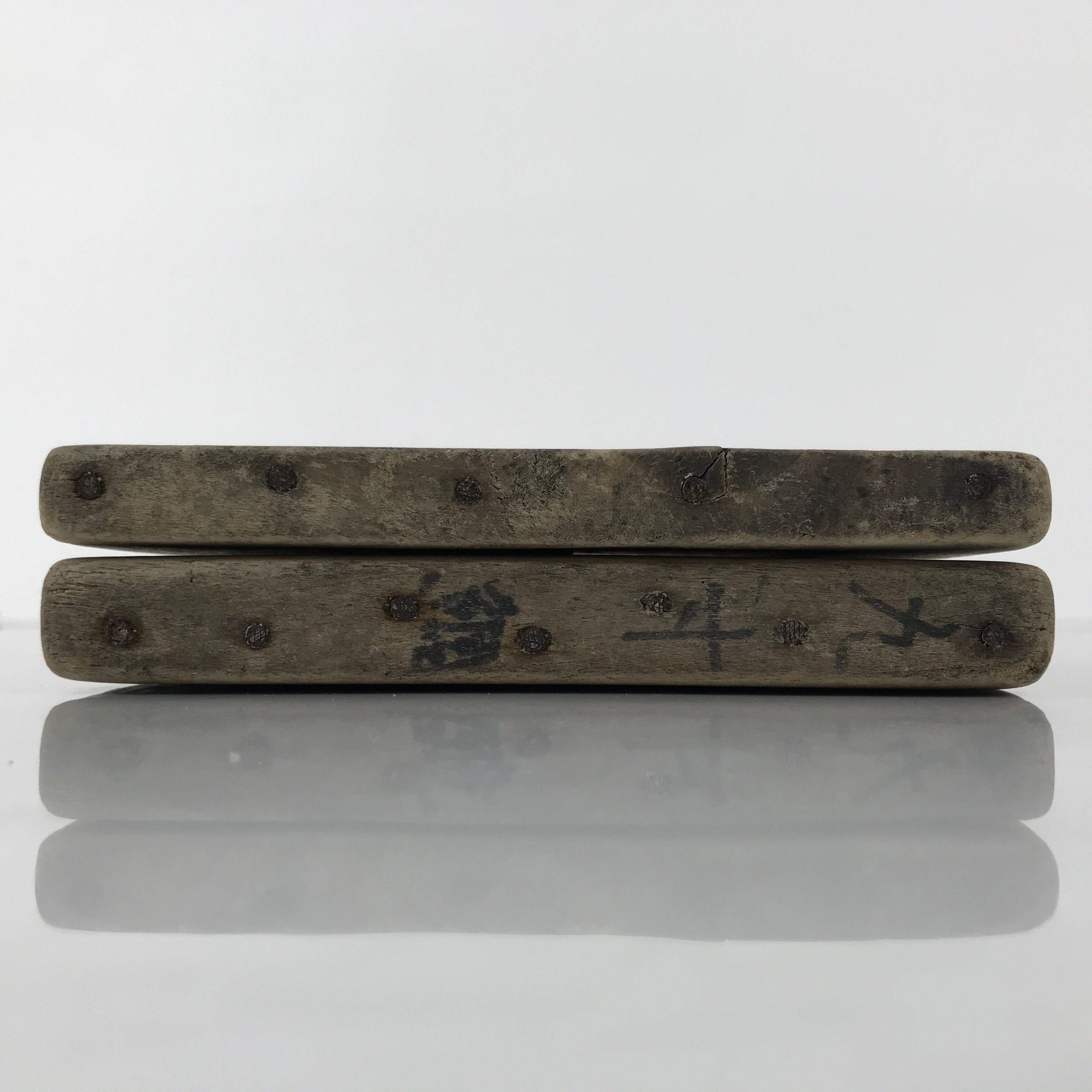 Japanese Wood Carved Kashigata Cake Mold Vtg Sweet Wagashi Tai Madai Fish Kg817