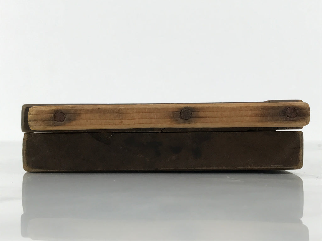 Japanese Wood Carved Kashigata Cake Mold Vtg Sweet Wagashi Tai Madai Fish Kg818
