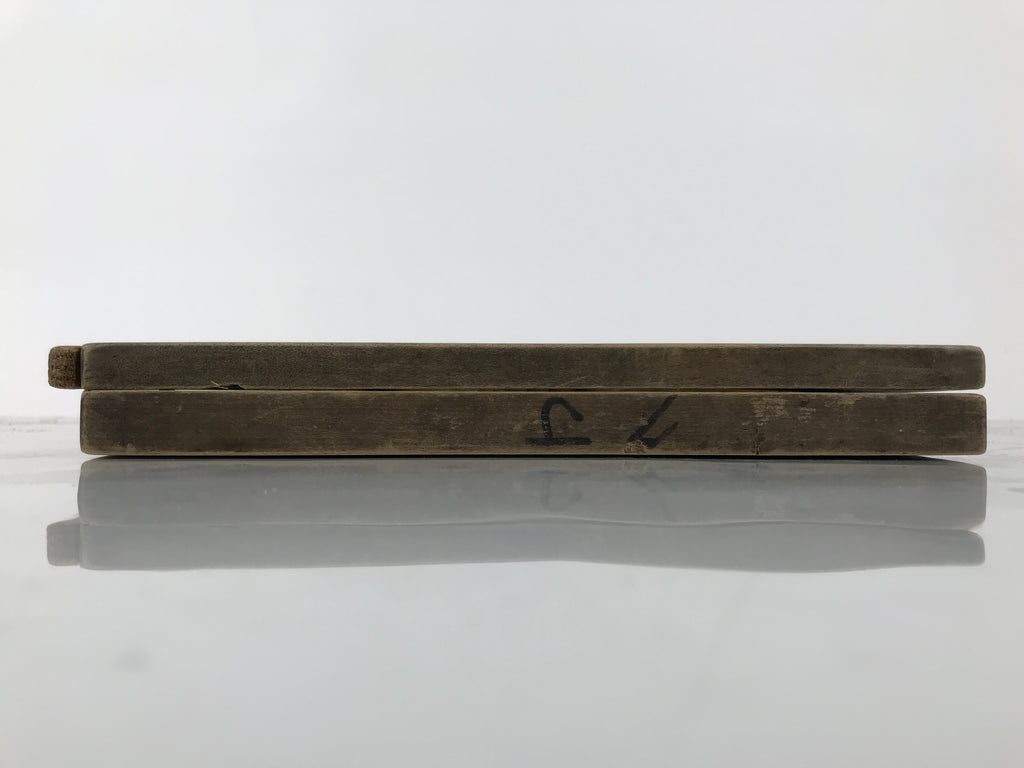 Japanese Wood Carved Kashigata Cake Mold Vtg Sweet Wagashi Tai Madai Fish Kg819