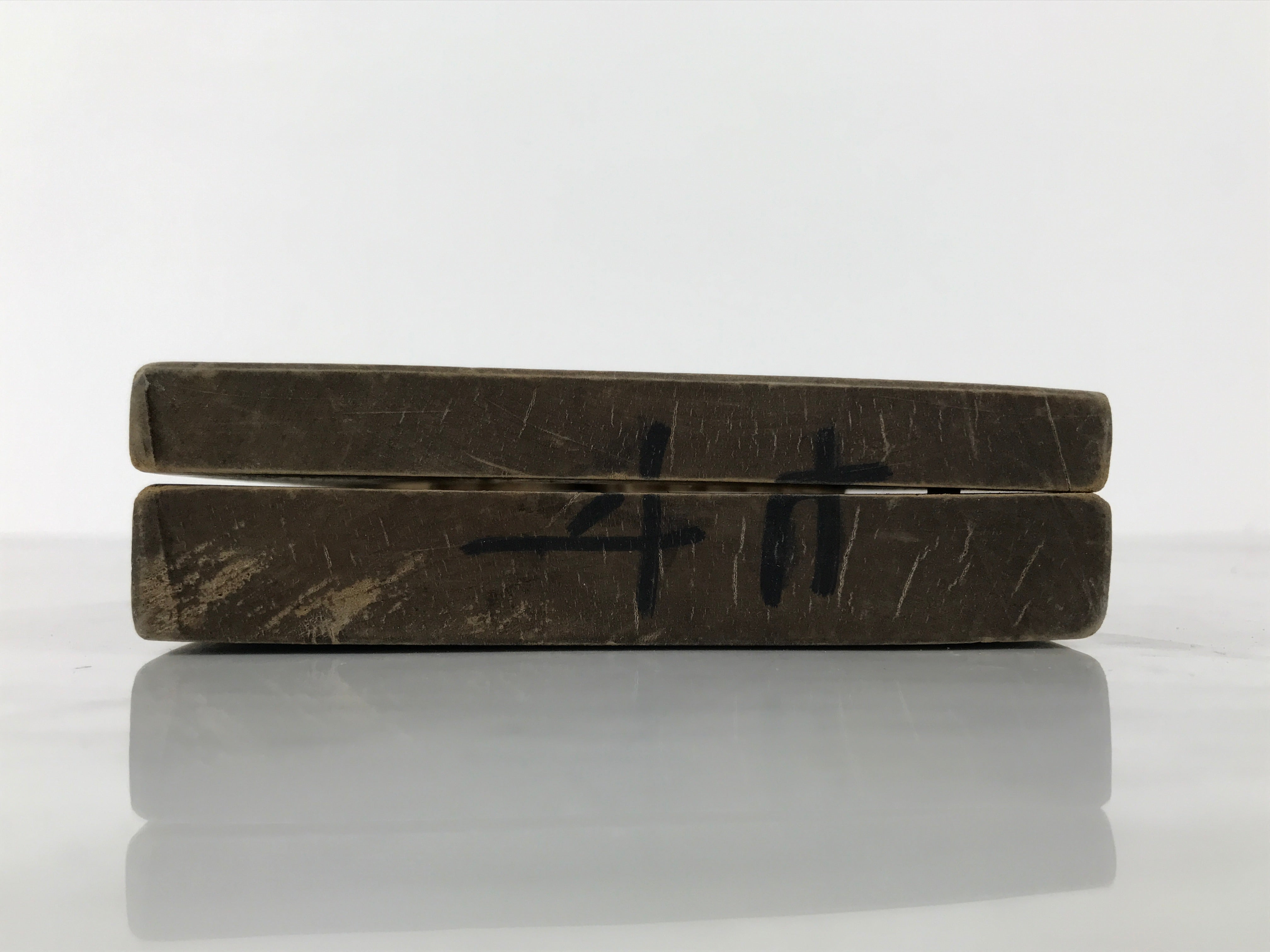 Japanese Wood Carved Kashigata Cake Mold Vtg Sweet Wagashi Tai Madai Fish Kg819