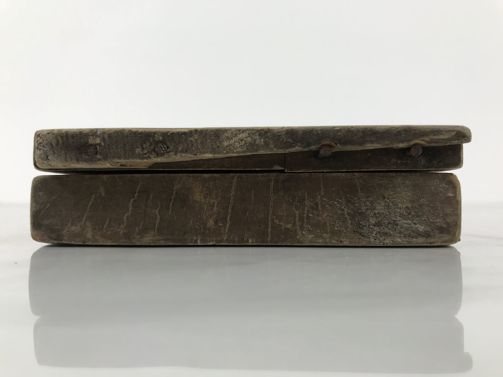 Japanese Wood Carved Kashigata Cake Mold Vtg Sweet Wagashi Tai Madai Fish Kg820