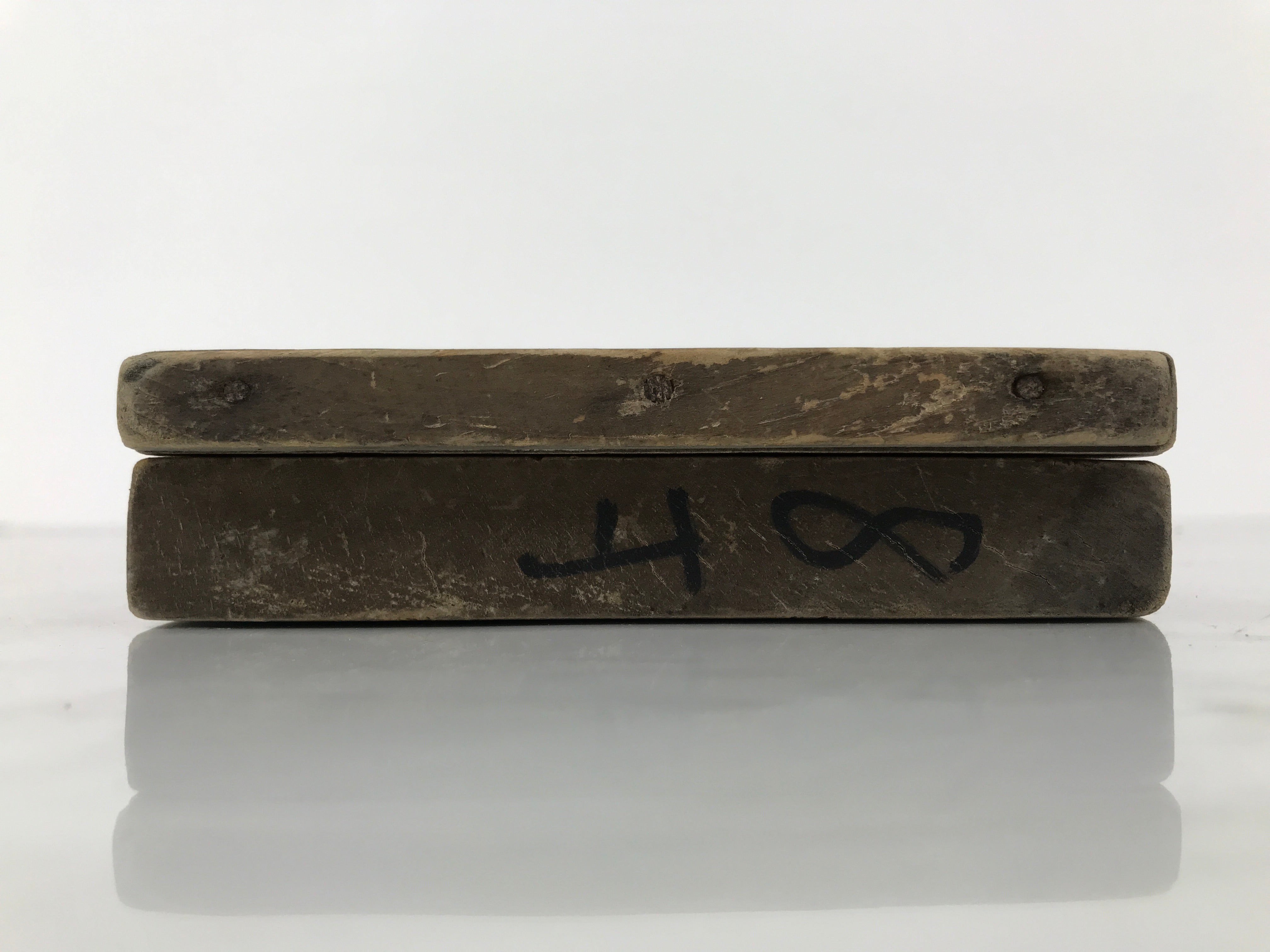 Japanese Wood Carved Kashigata Cake Mold Vtg Sweet Wagashi Tai Madai Fish Kg820