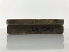 Japanese Wood Carved Kashigata Cake Mold Vtg Sweet Wagashi Tai Madai Fish Kg820