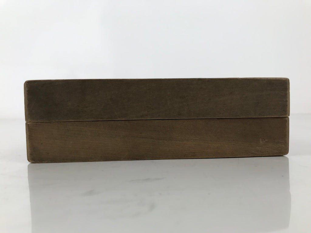 Japanese Wood Carved Kashigata Cake Mold Vtg Sweet Wagashi Tsuru Crane Kg617