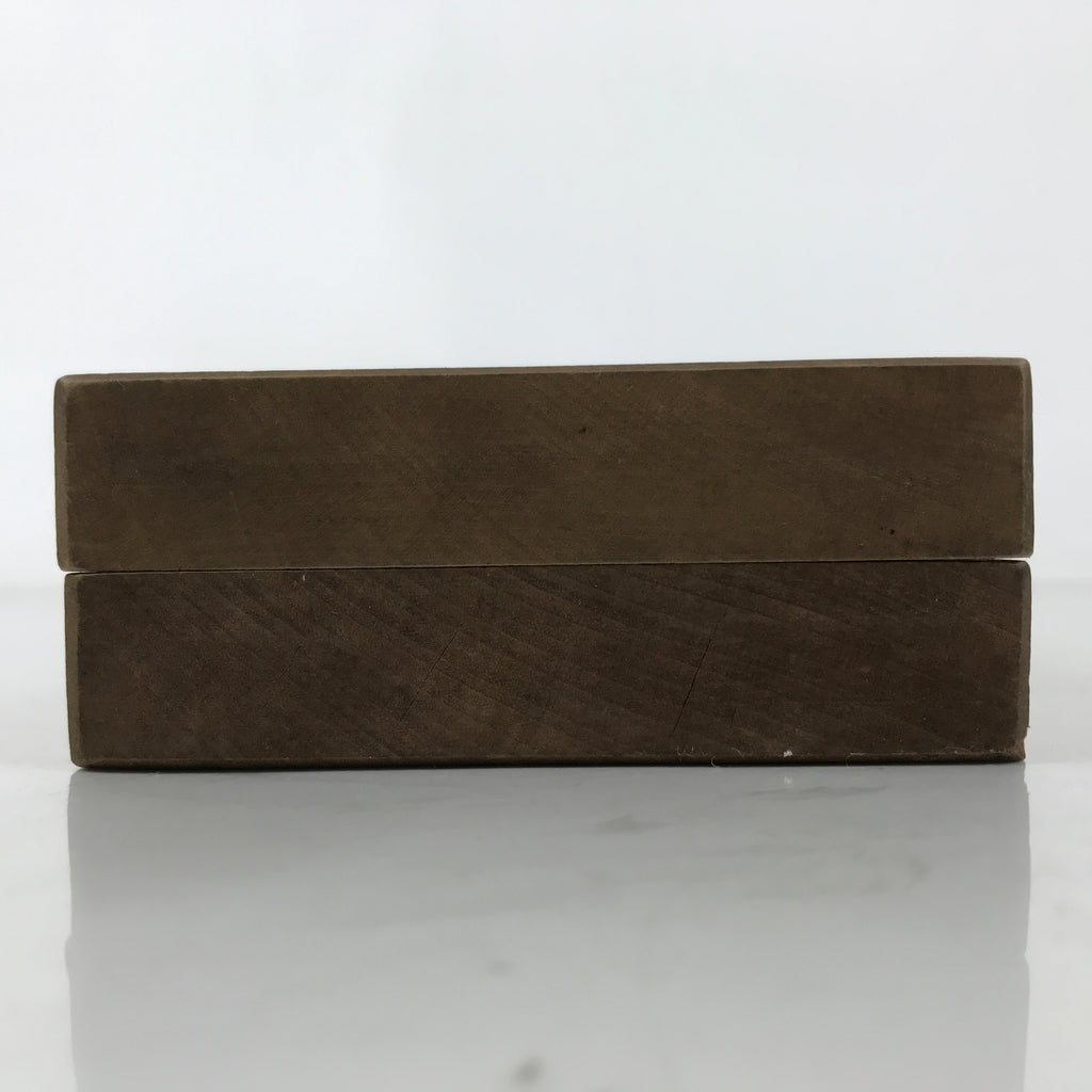 Japanese Wood Carved Kashigata Cake Mold Vtg Sweet Wagashi Tsuru Crane Kg617