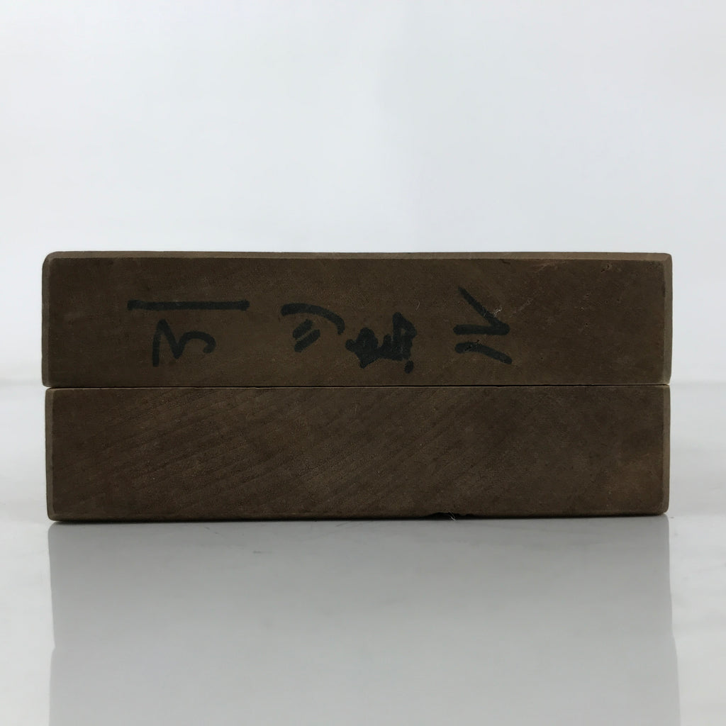 Japanese Wood Carved Kashigata Cake Mold Vtg Sweet Wagashi Tsuru Crane Kg617