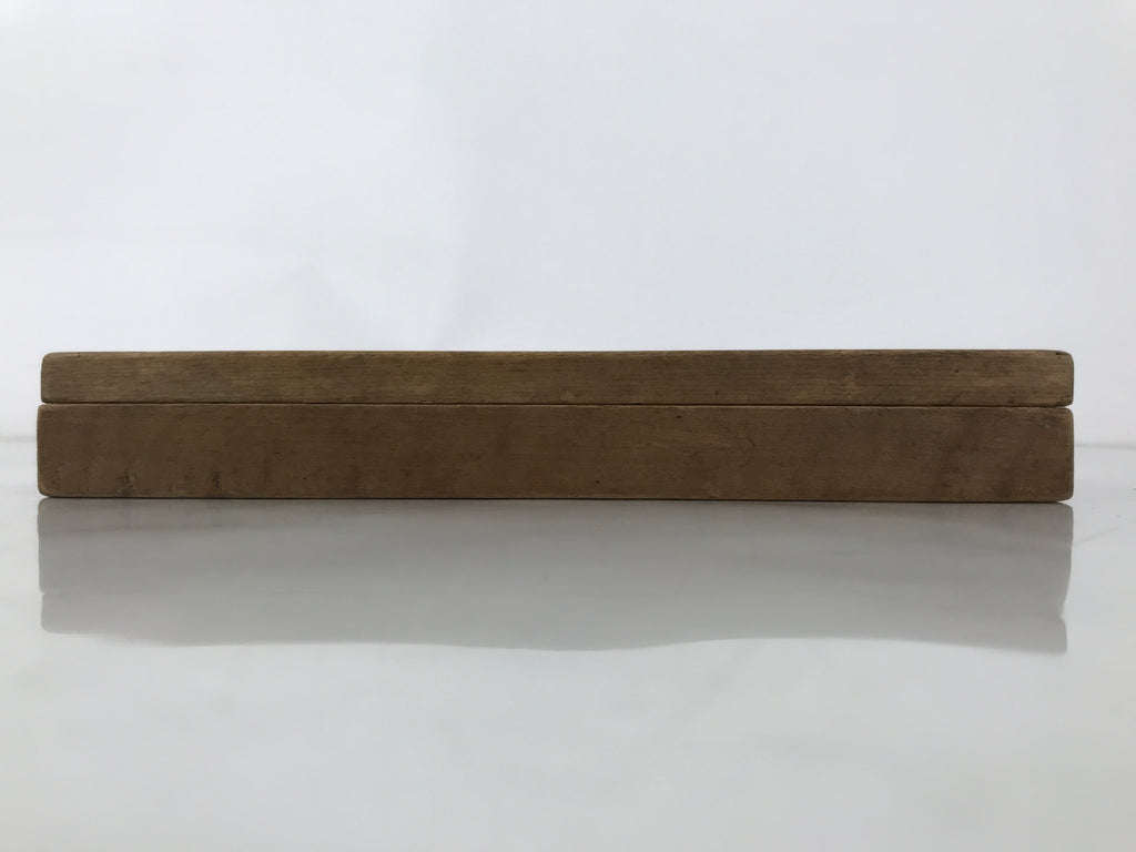 Japanese Wood Carved Kashigata Cake Mold Vtg Sweet Wagashi Warabi Fern Kg697
