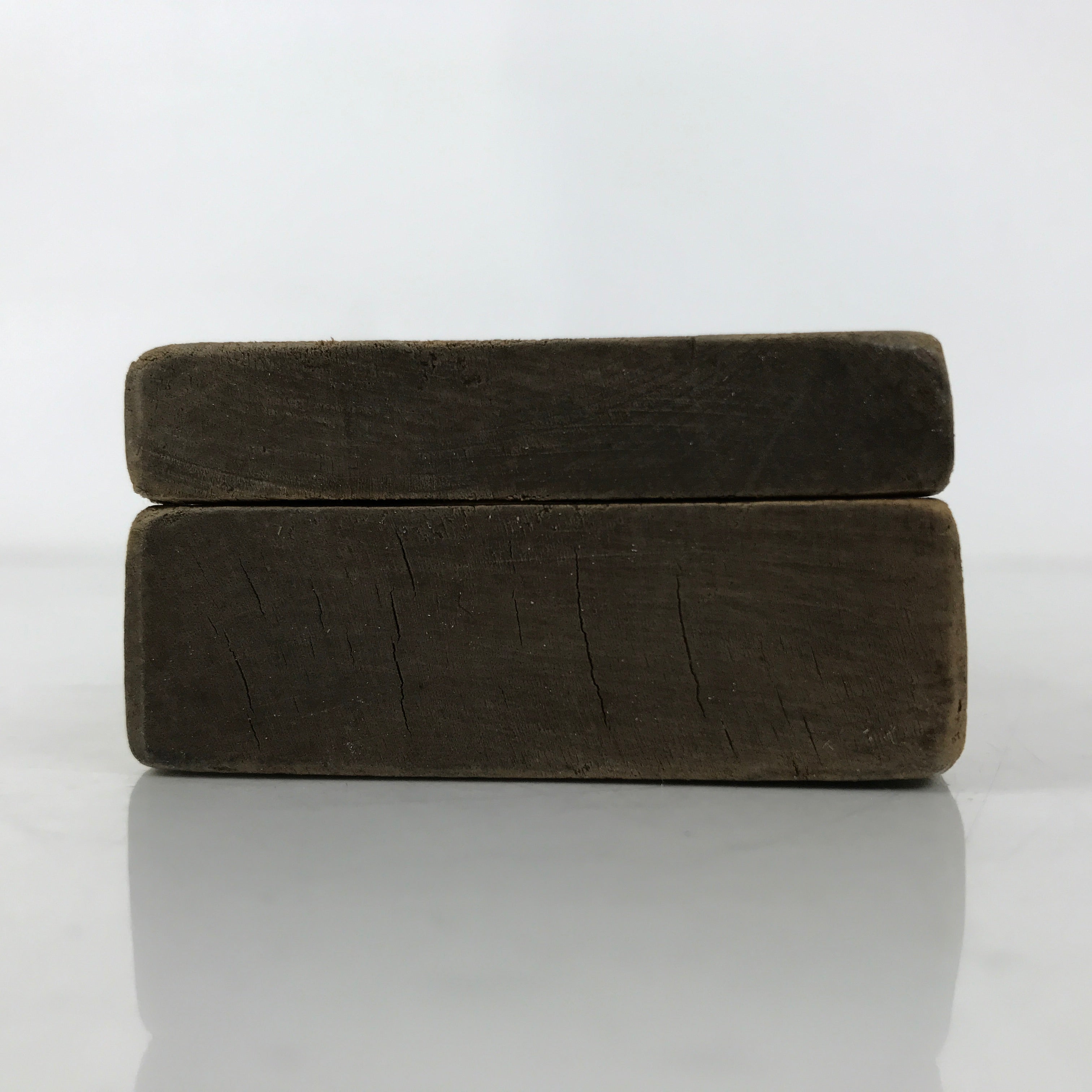 Japanese Wood Carved Kashigata Cake Mold Vtg Sweet Wagashi Warabi Fern Kg697