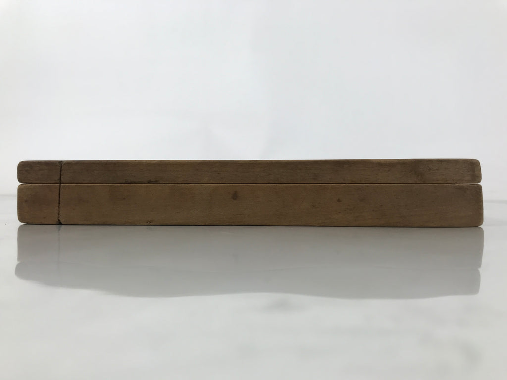 Japanese Wood Carved Kashigata Cake Mold Vtg Sweet Wagashi Warabi Fern Kg697