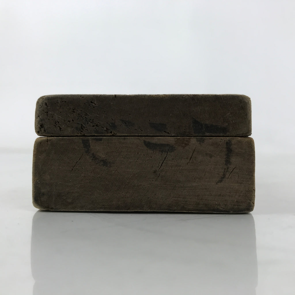 Japanese Wood Carved Kashigata Cake Mold Vtg Sweet Wagashi Warabi Fern Kg697
