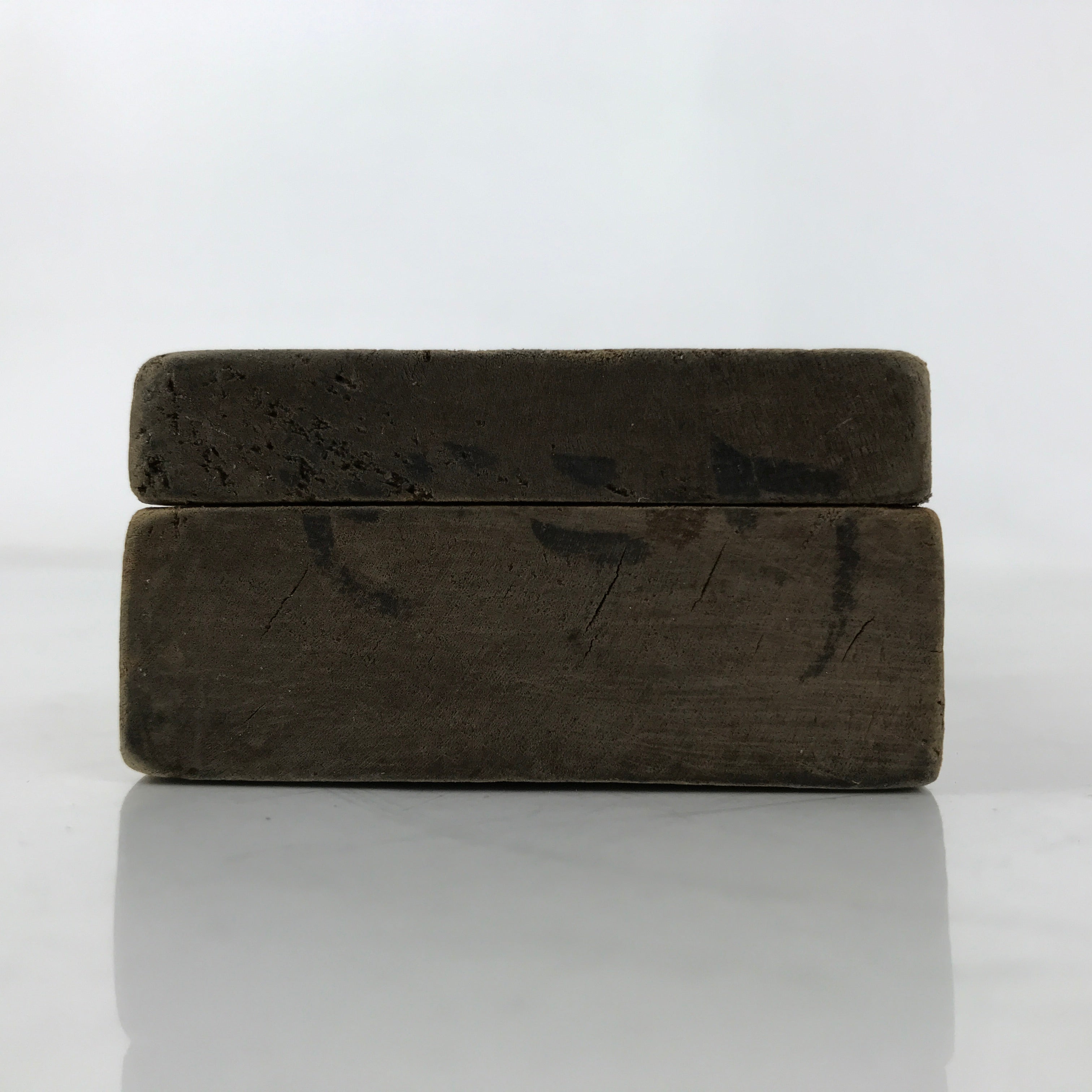 Japanese Wood Carved Kashigata Cake Mold Vtg Sweet Wagashi Warabi Fern Kg697