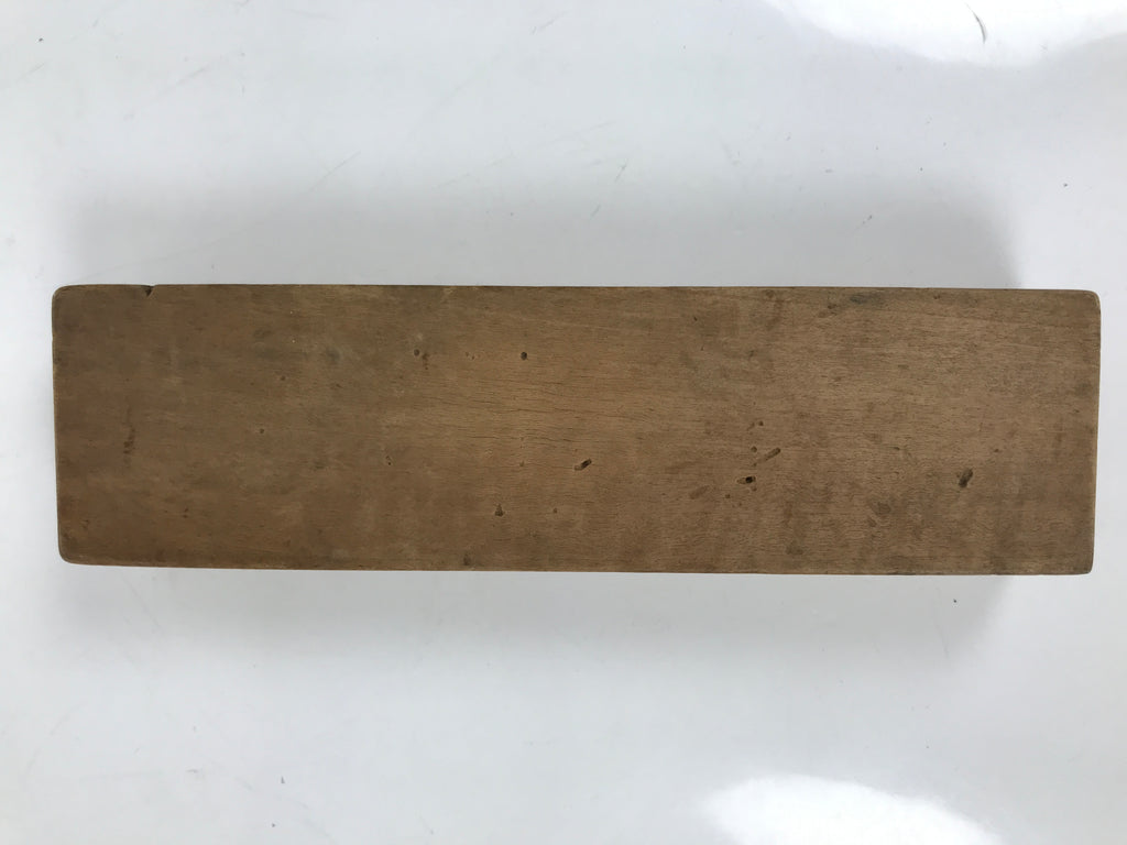 Japanese Wood Carved Kashigata Cake Mold Vtg Sweet Wagashi Warabi Fern Kg697