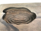 Japanese Wood Carved Kashigata Cake Mold Vtg Sweet Wagashi Water Ripple Kg583