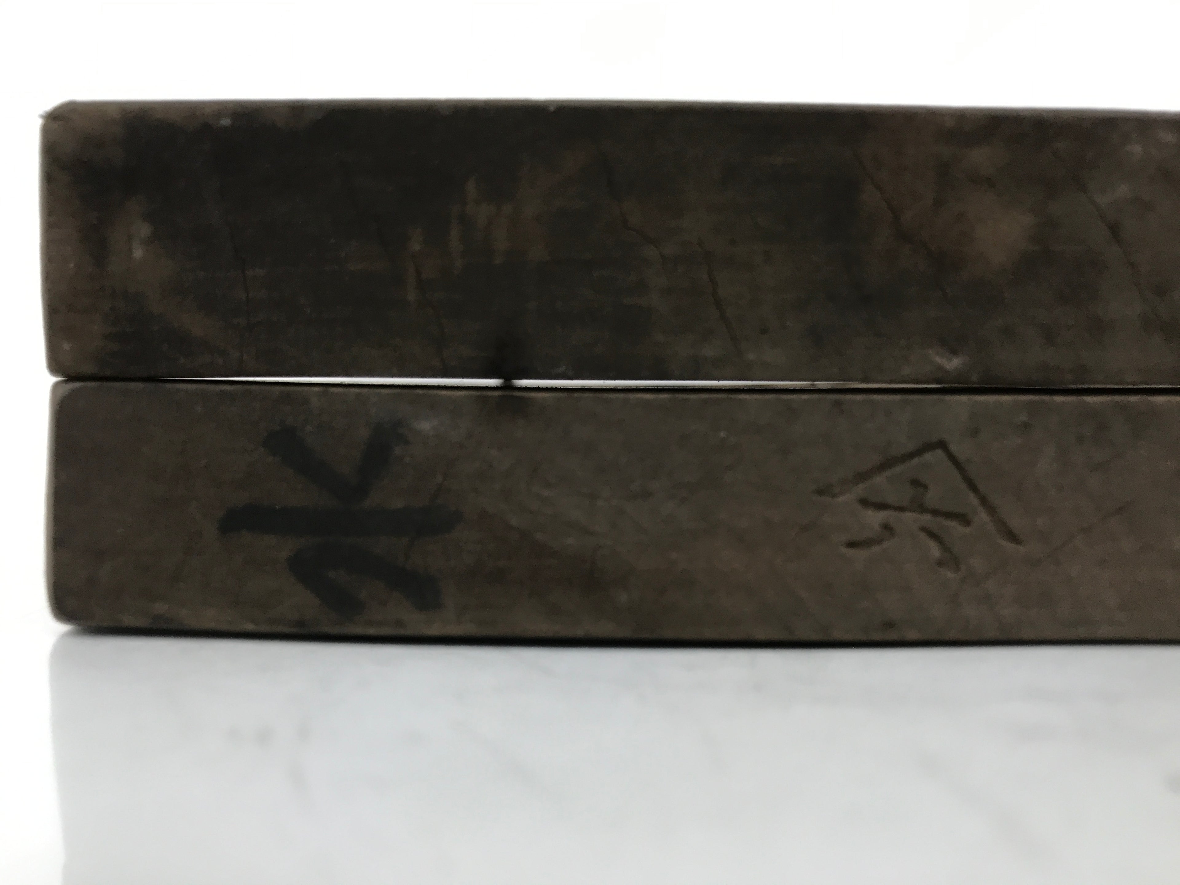 Japanese Wood Carved Kashigata Cake Mold Vtg Sweet Wagashi Water Ripple Kg583